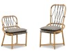 Chaise Manao Baxter | Jonc de Manille et Cuir | Design Paola Navone