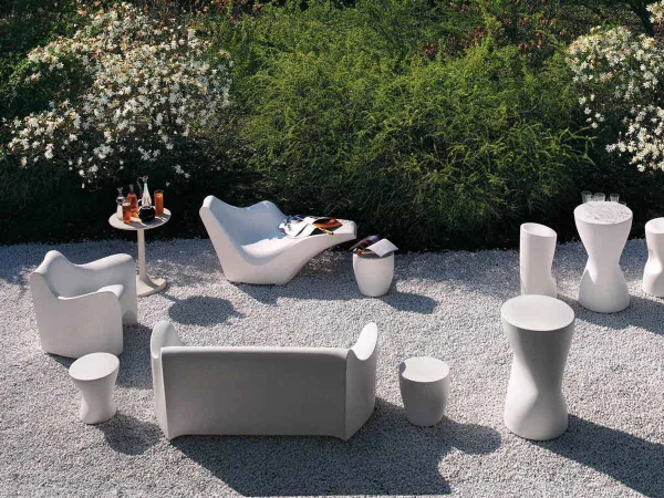Driade Tokyo Pop Armchair in an outdoor area