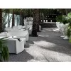 Driade Tokyo Pop sofa in an outdoor area
