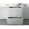 Dettagli dei cassetti della madia Ortelia di Lema