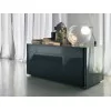 Luna low chest of drawers in a bedroom