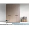 Warm hinged wardrobe by Lema