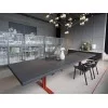 Version de la table Memo avec plateau en pierre de lave