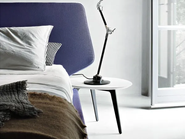 Details of the headboard of the Dream View double bed by Lema
