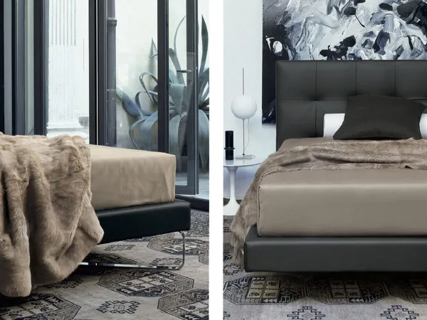 Max Capitonnè Lower Headboard Double Bed