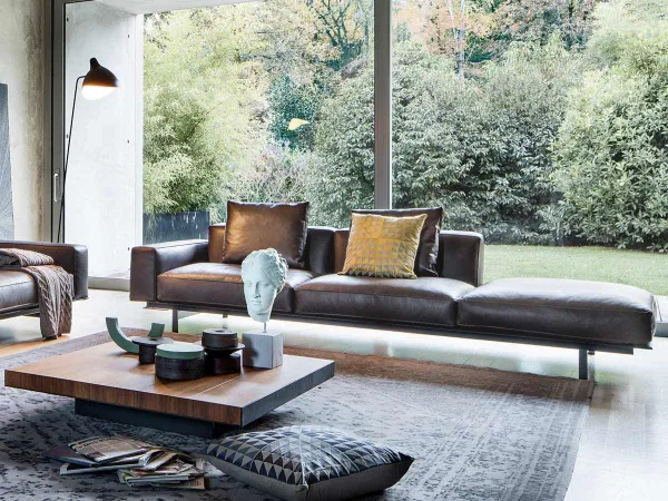 Yard sofa in a setting