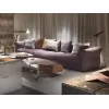 Details of a Newbridge sofa by Flexform with cushions.