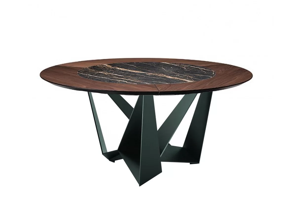 Skorpio Round Ker-Wood Tavolo Cattelan