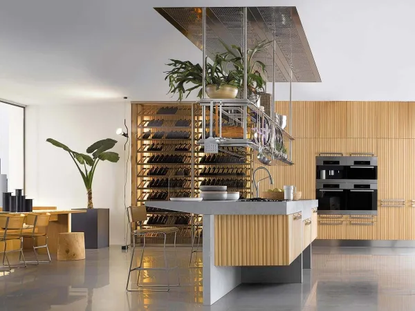 Arclinea 利格努姆和青金石厨房。