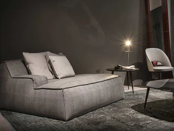 Baxter Damasco Sofa and Pouf