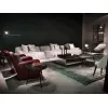Baxter Damasco Sofa and Pouf