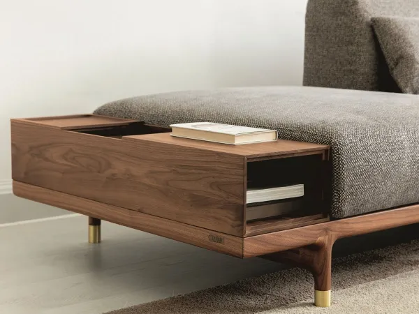Storage accessory of the Argo sofa by Porada