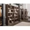 Bookshelf in walnut model First by Porada in living room ambience