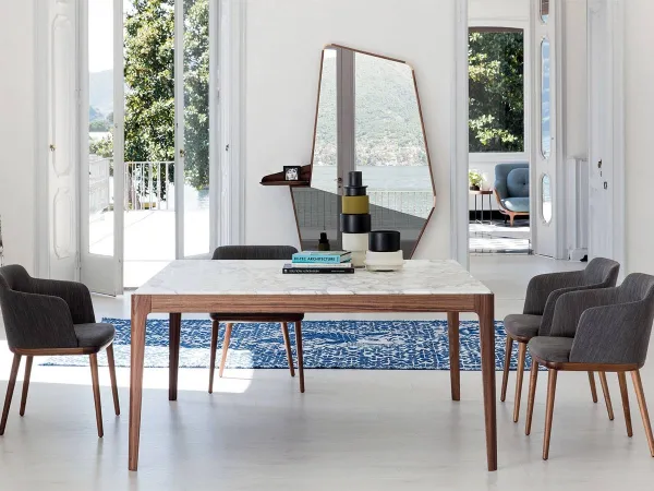 Ops Porada Mirror in a dining room