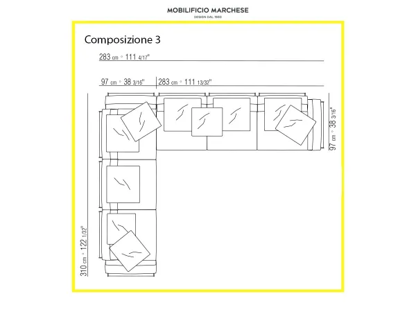 Canapé Flexform Cestone