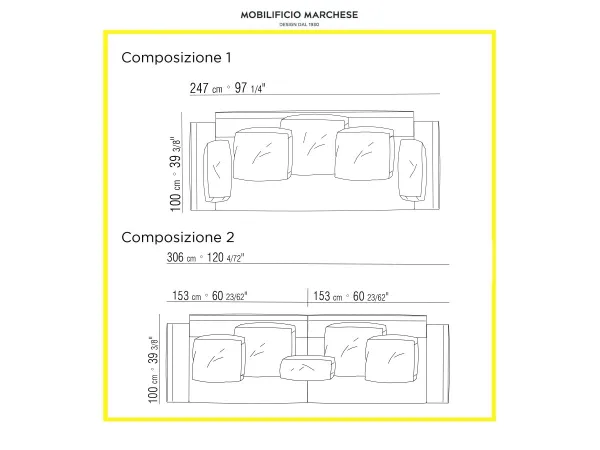 Mobilificio MarcheseEvergreen Flexform沙发