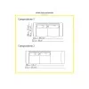 Flexform Gregory sectional sofa customized composition