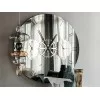 玻璃镜子中的时钟wall Cattelan Italia
