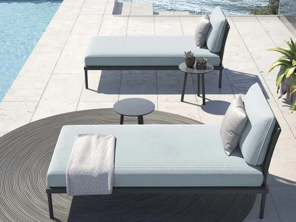 Chaise longue Flash vue de dessus