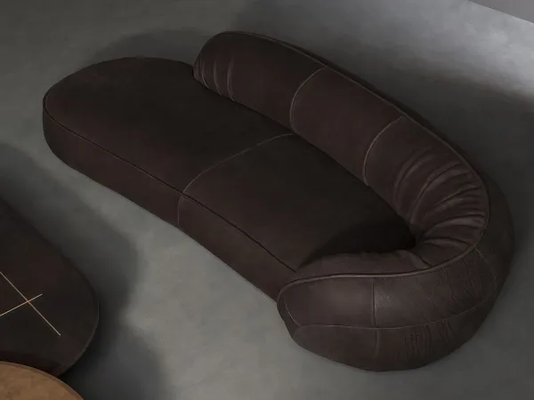 Leon leather sofa by Baxter